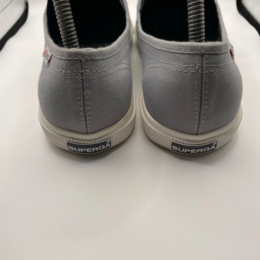 Superga Classic Gray Lace-Up Sneakers women’s size 8.5